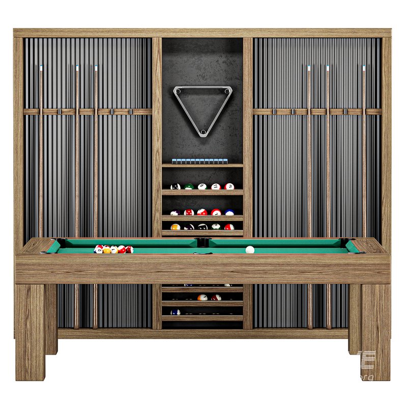 Parsons Pool Table Dry Oak - Image 2