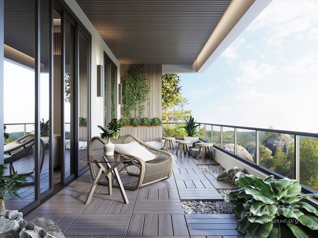 Modern Garden Balcony - Image 1