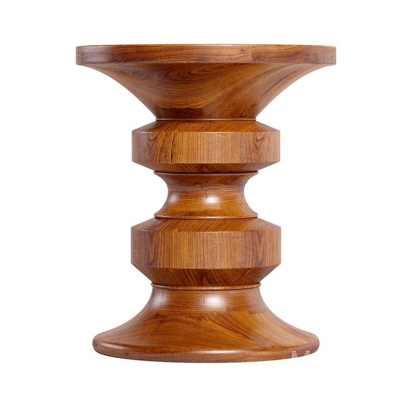 eames  turned stool - Image 4