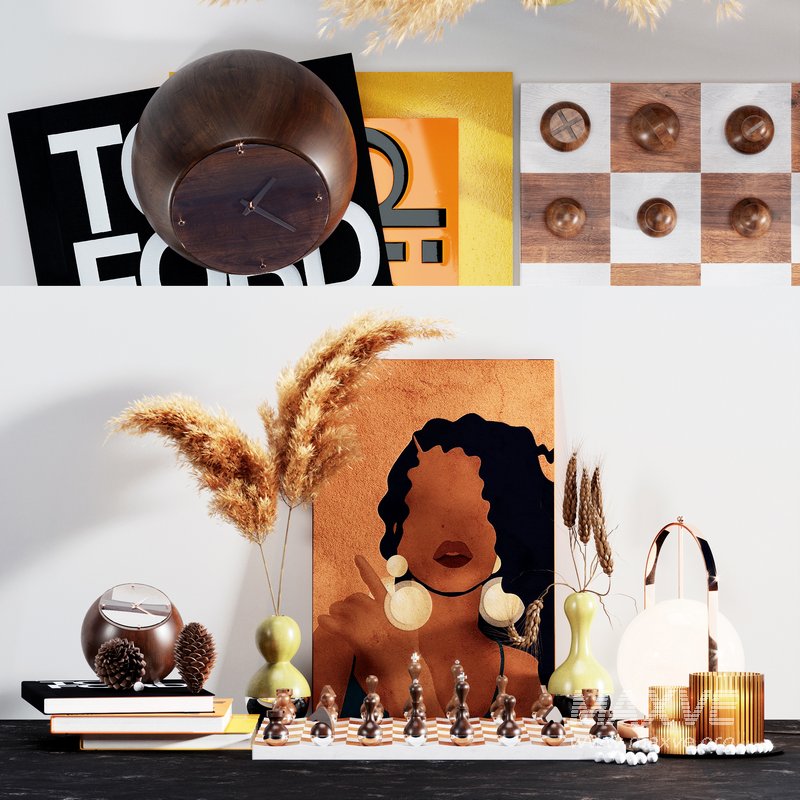 Decorative set with Umbra wobble chess set - Image 1