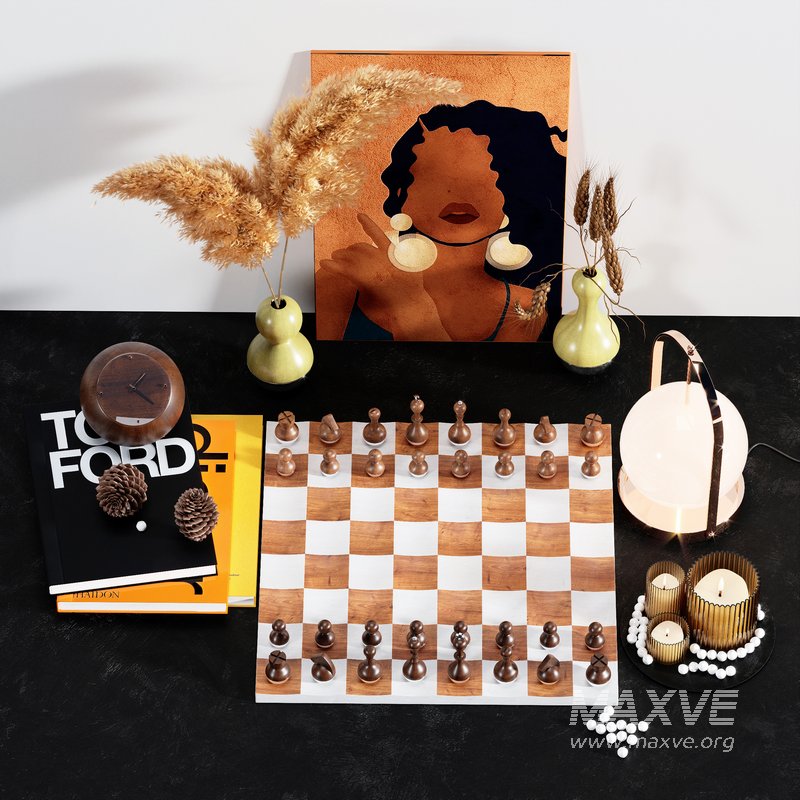 Decorative set with Umbra wobble chess set - Image 3