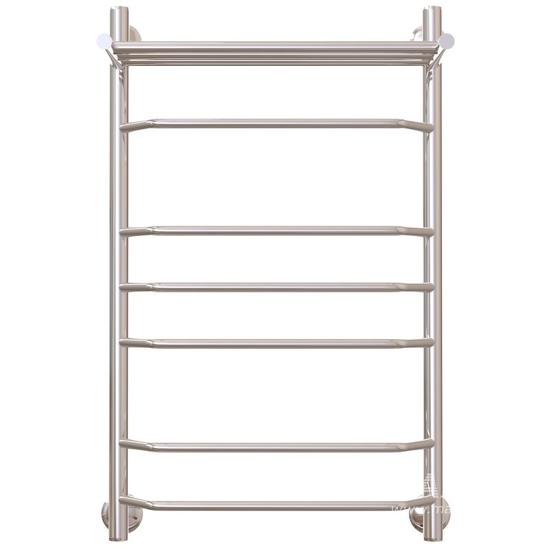Water heated towel rail EWRIKA Sappho BR3 80×50 with shelf chrome - Image 3