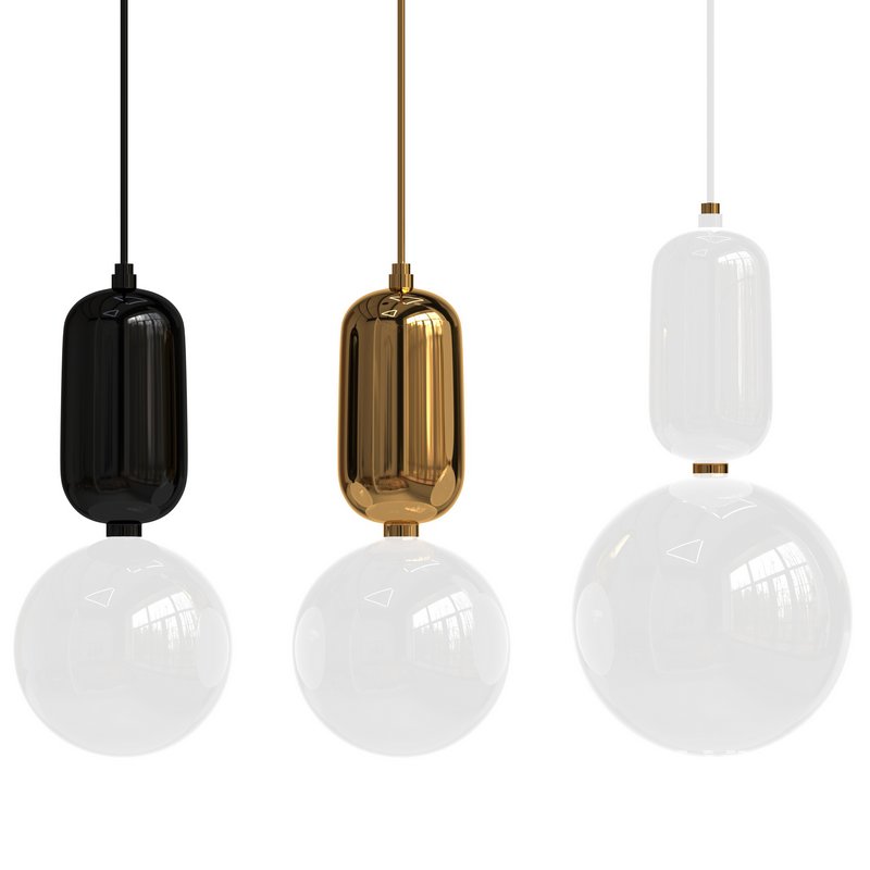 Pendant lamp Parachilna Aballs by Jaimy Hayon 15 cm White - Image 2