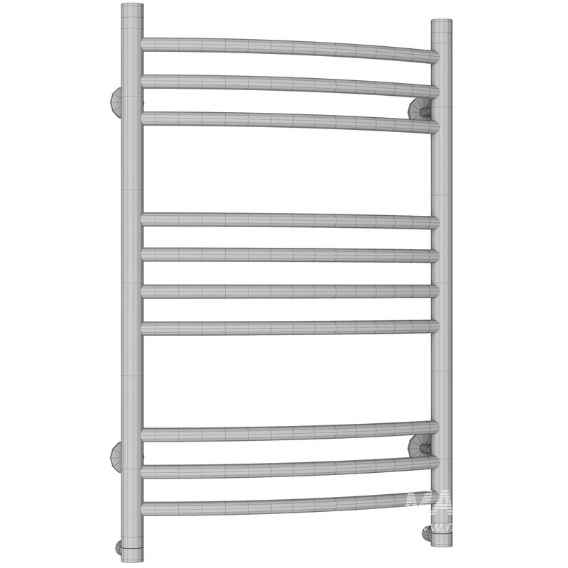 Water heated towel rail Domoterm Calypso P10 50×80 chrome - Image 3