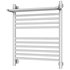 Water heated towel rail Sunerzha Bogema 60×50 with shelf straight - Thumbnail 1