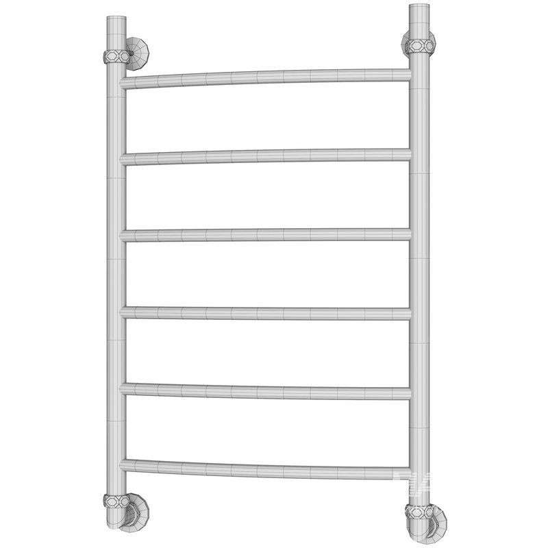 Water heated towel rail EWRIKA Sappho D 80×50 aged bronze - Image 3