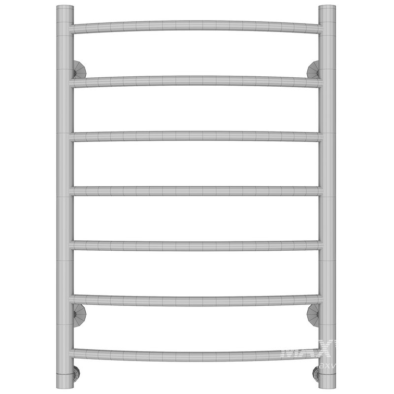 Water heated towel rail Domoterm Calypso P7 50×70 chrome - Image 2