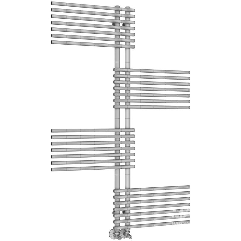 Water heated towel rail Terminus Europe P28 70×1400 - Image 1
