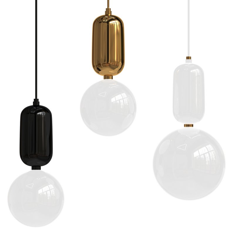 Pendant lamp Parachilna Aballs by Jaimy Hayon 15 cm White - Image 1