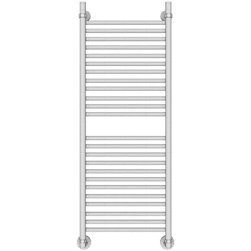 Water heated towel rail EWRIKA Medea S 120×40 red - Image 5