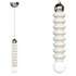Modern White Pendant Light with Adjustable Cord Length for Residential Use - Thumbnail 1