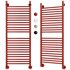 Water heated towel rail EWRIKA Medea S 120×40 red - Thumbnail 3