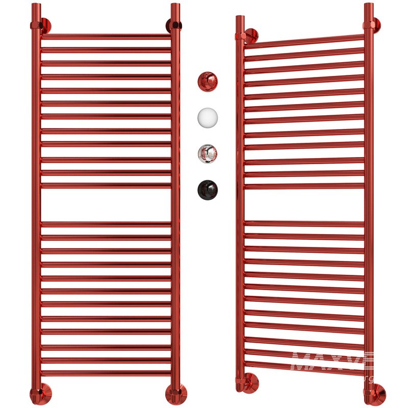 Water heated towel rail EWRIKA Medea S 120×40 red - Image 3