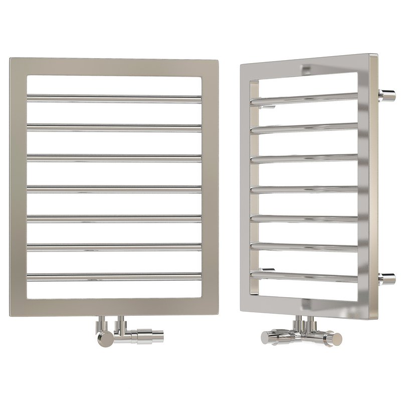 Water heated towel rail Zehnder Subway SUBI 060 045 stainless steel - Image 1