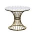 White Marble Top Gold Reception Table - Thumbnail 1