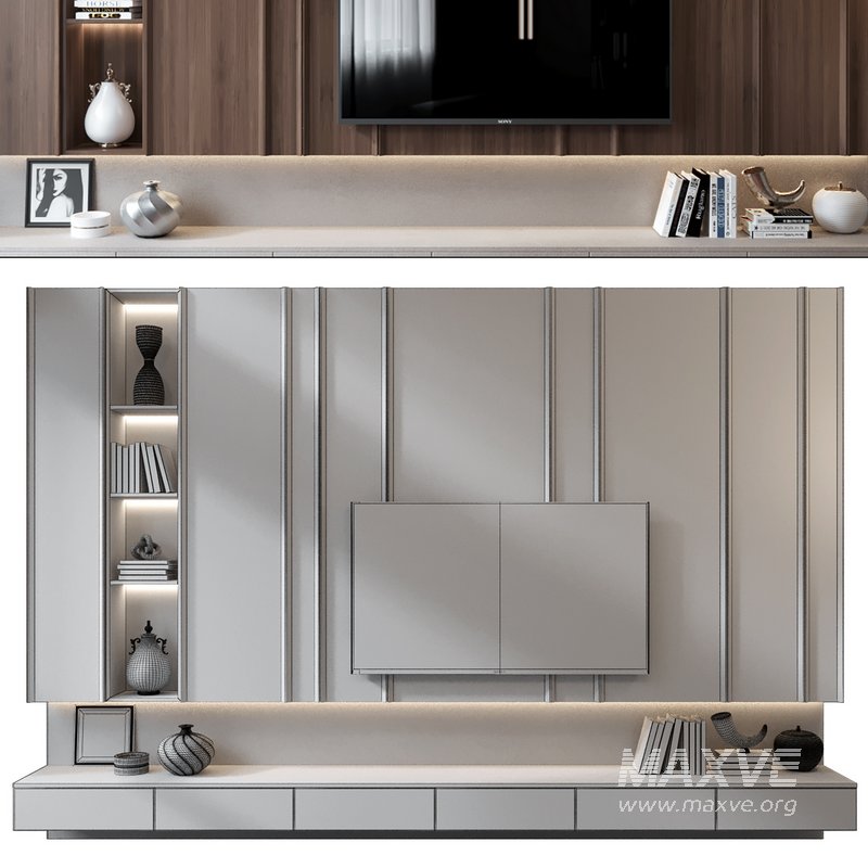 TV Wall set 0143 - Image 2