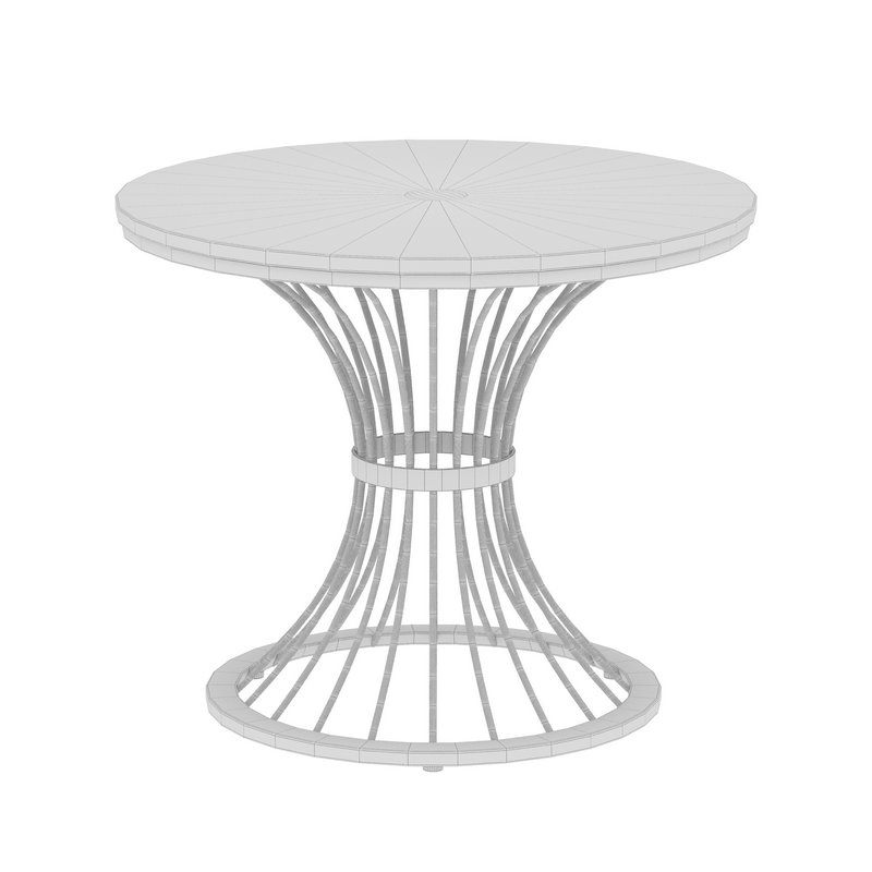 White Marble Top Gold Reception Table - Image 2