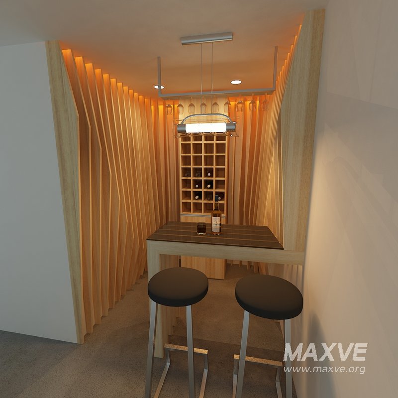 Mini bar Parametric Design 3D Model - Image 2