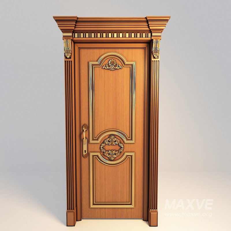 Classic Door 3D Model - Image 1