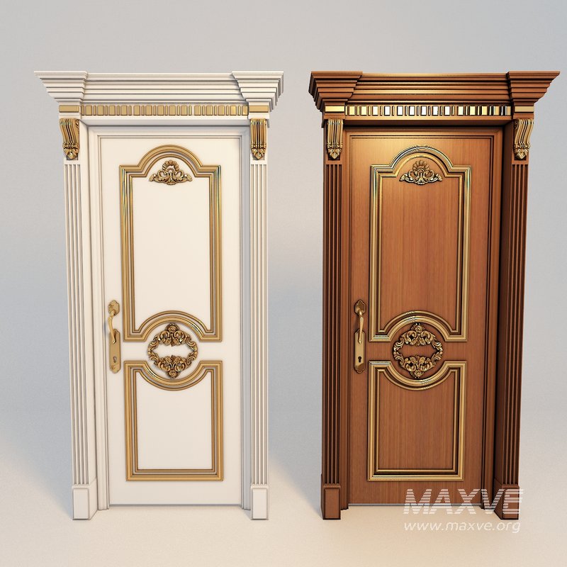 Classic Door 3D Model - Image 3