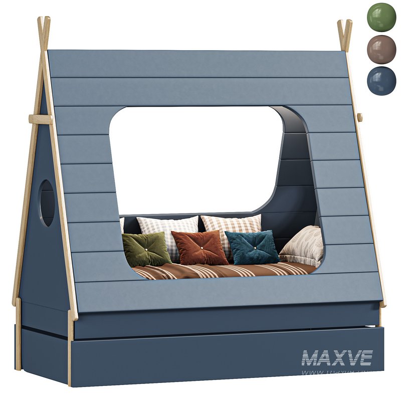 Wigwam bed with drawer KVOYA 11 - Image 1
