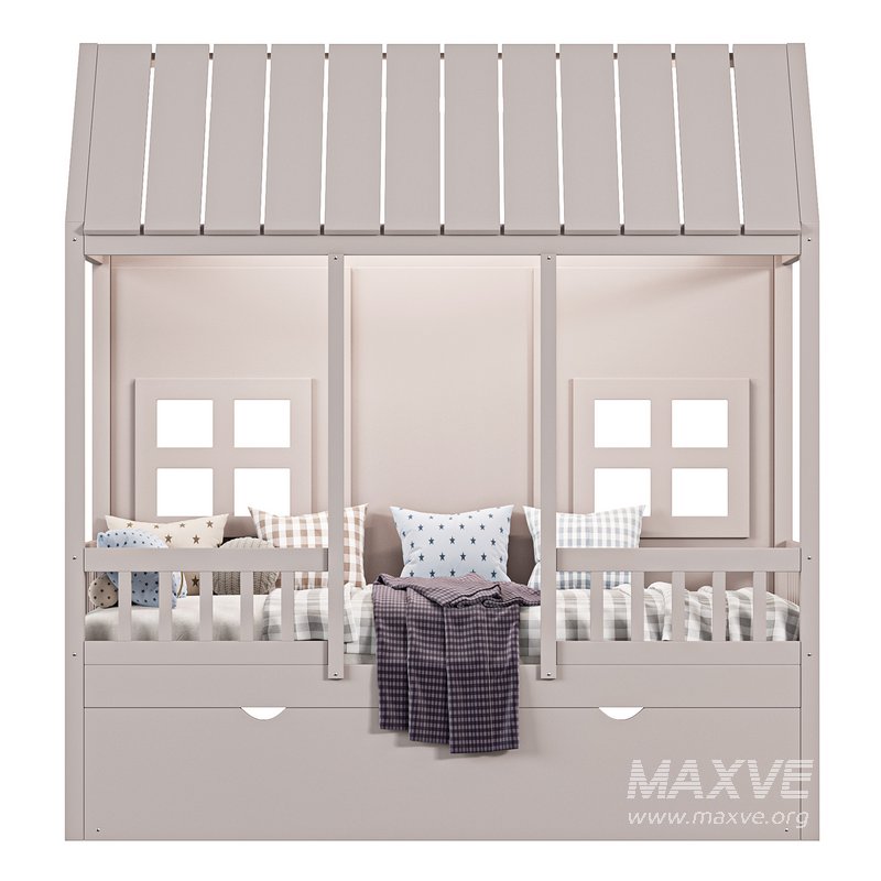 Kids Twin Bed with Trundle - Image 2