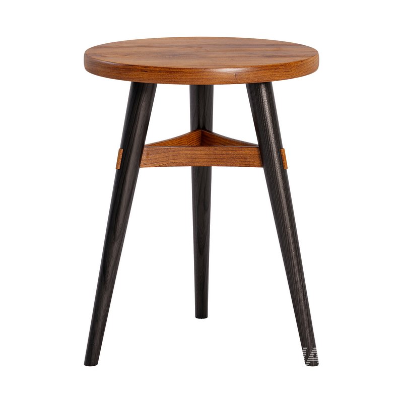 3 Leg Stool with Curved Stretchers – Chairs - Image 4