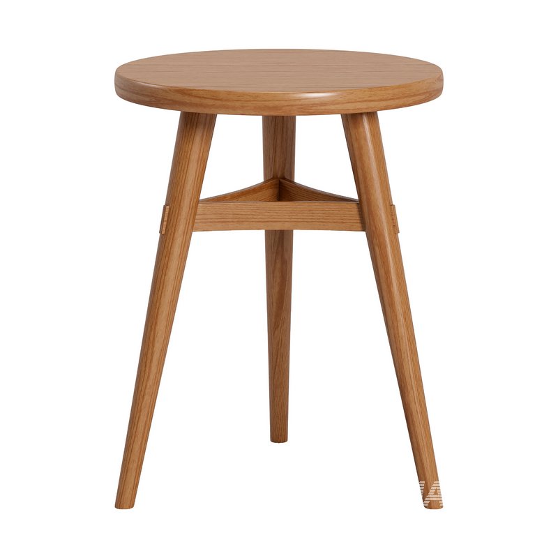 3 Leg Stool with Curved Stretchers – Chairs - Image 5