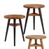 3 Leg Stool with Curved Stretchers – Chairs - Thumbnail 1
