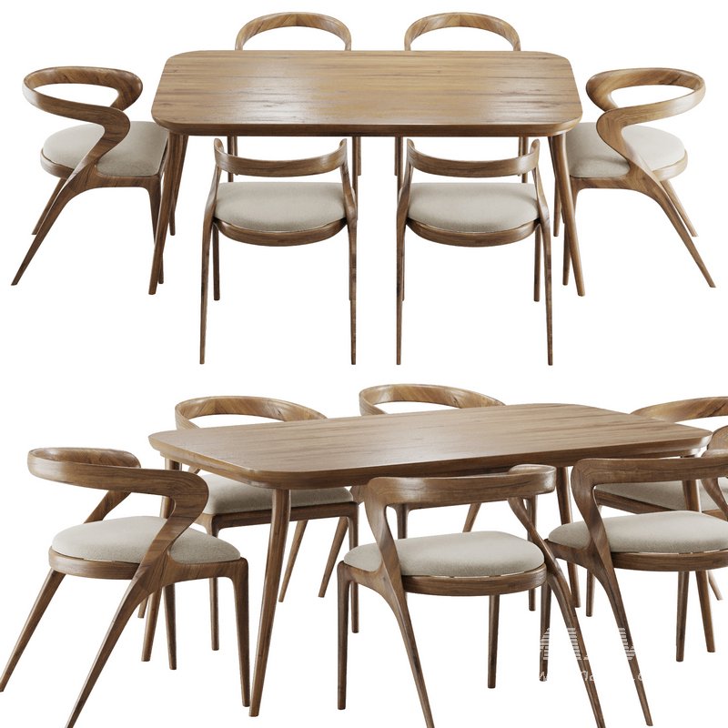 Dinning chair and table set4 - Image 1
