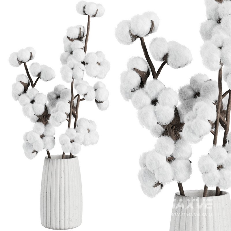 Cotton Flower Bouquet16 - Image 1