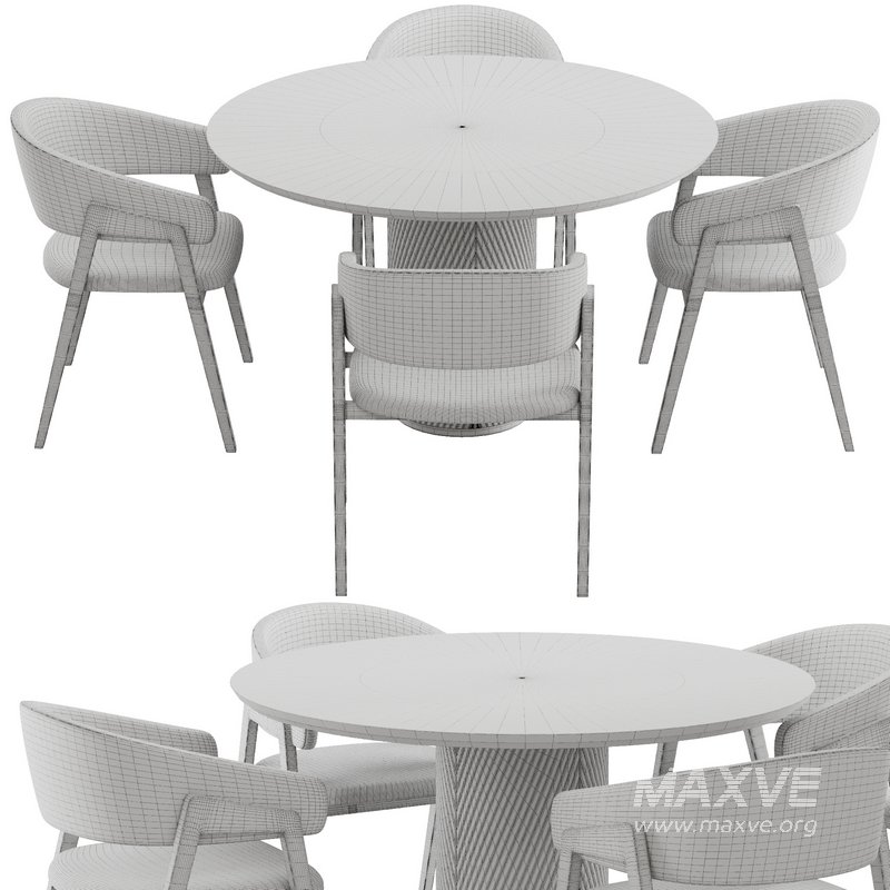 Dinning chair and table set5 - Image 3