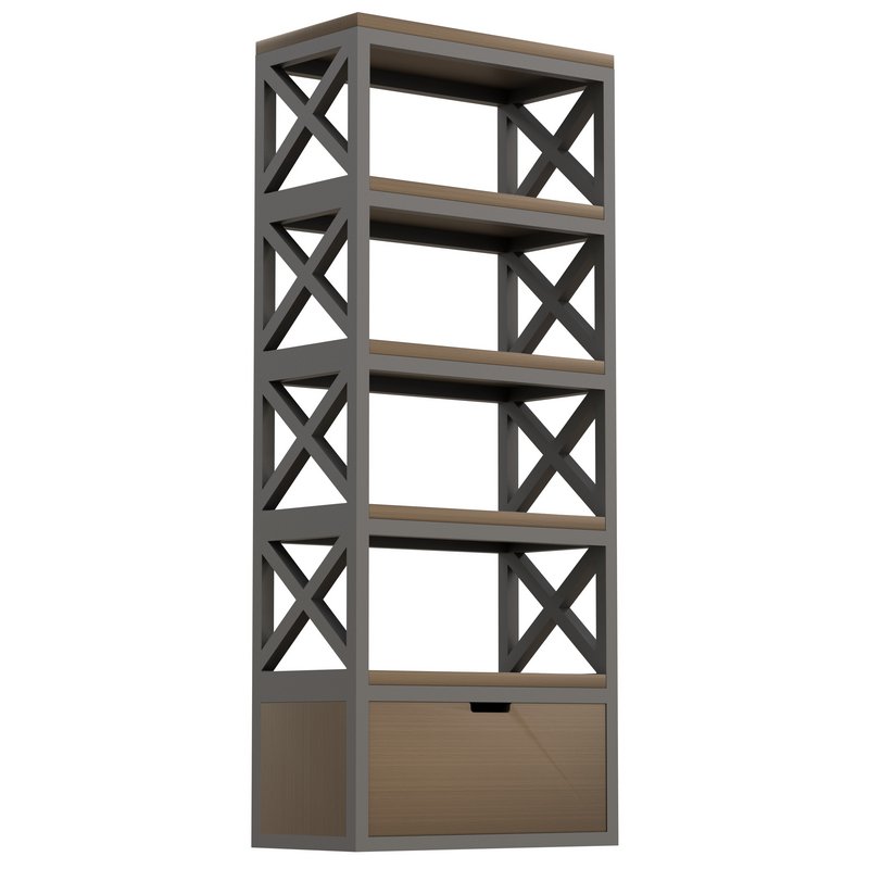 Crafto HECTOR bookcase in Loft style - Image 1
