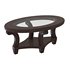 Perseus Glass Top Oval Coffee Table Montreal - Thumbnail 1