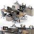 Employee Set Office Furniture 05 - Thumbnail 1