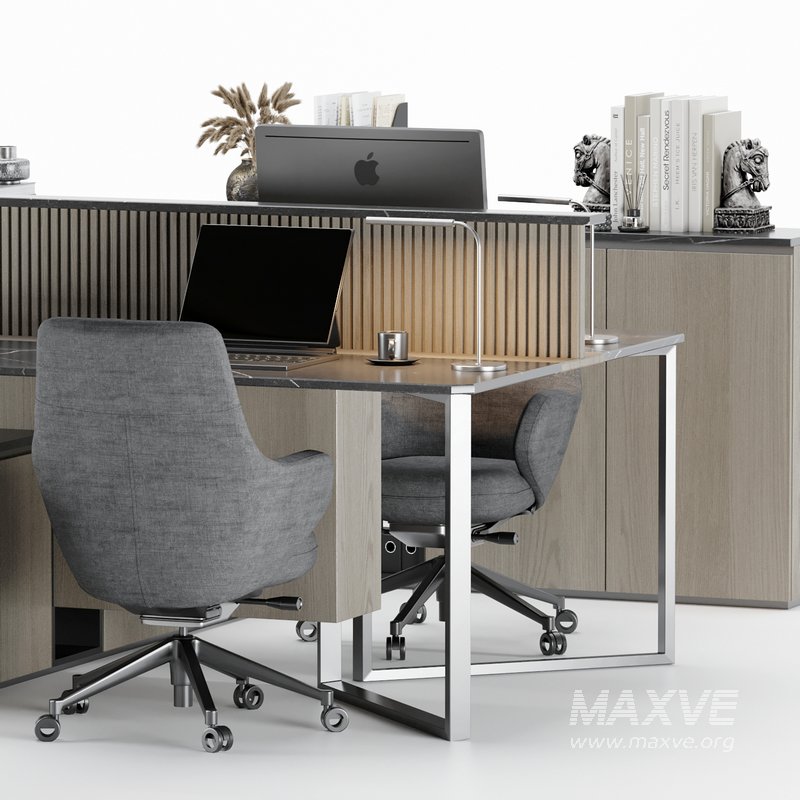 Employee Set Office Furniture 05 - Image 2