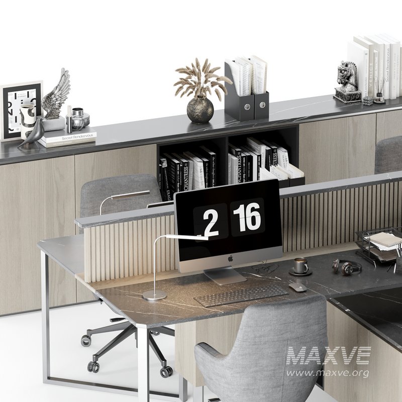 Employee Set Office Furniture 05 - Image 3