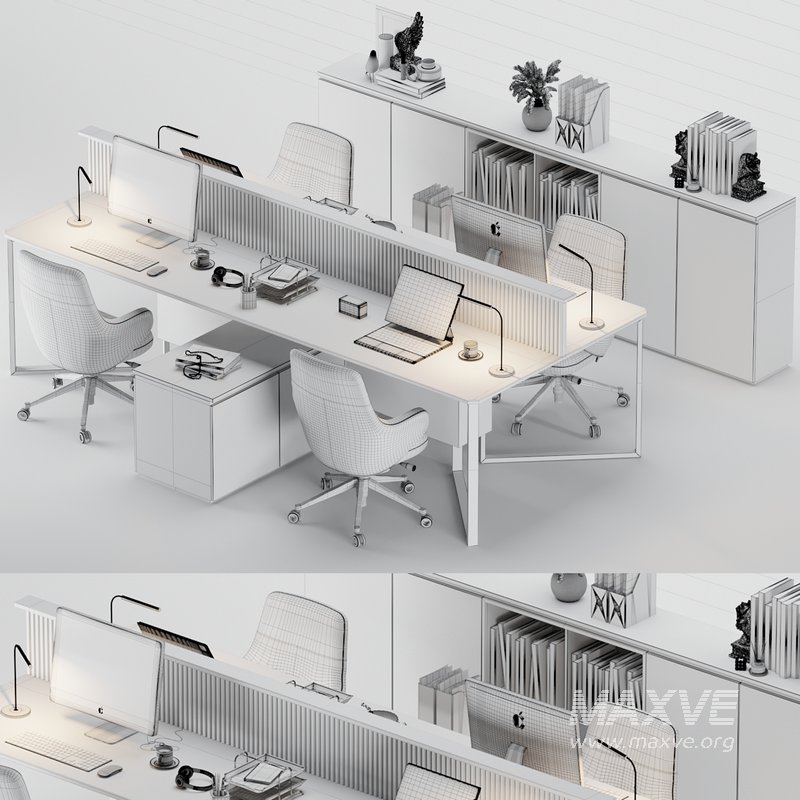 Employee Set Office Furniture 05 - Image 4