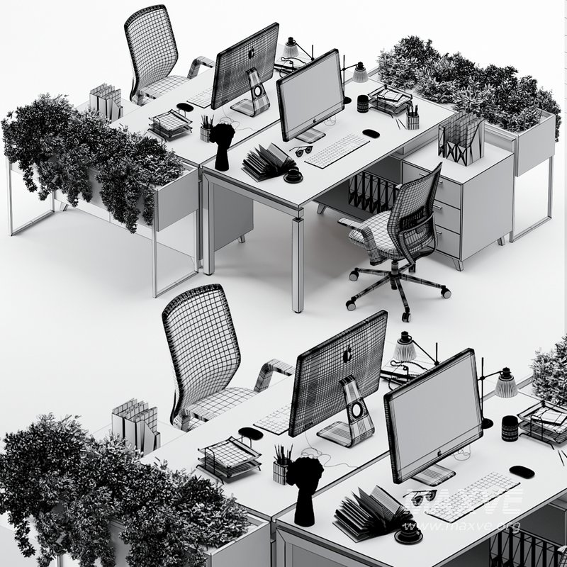 Employee Set Office Furniture 04 - Image 5