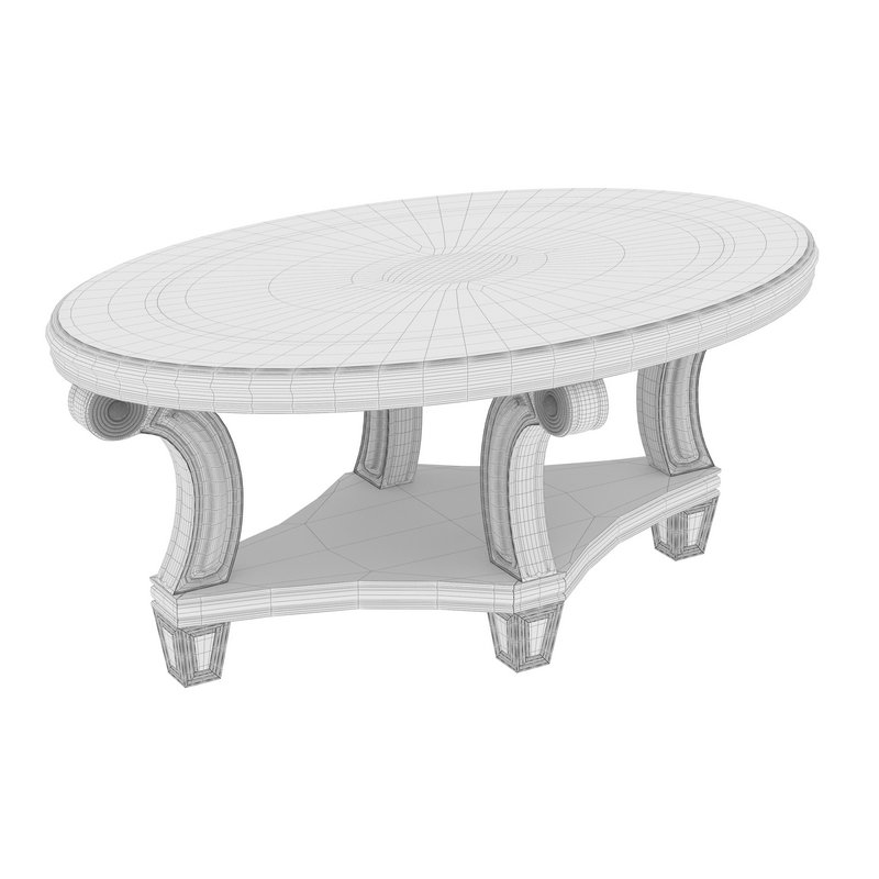 Perseus Glass Top Oval Coffee Table Montreal - Image 2