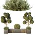 HQ Urban environment set of green plant benches 12 - Thumbnail 3
