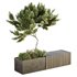HQ Urban environment set of green plant benches 11 - Thumbnail 2