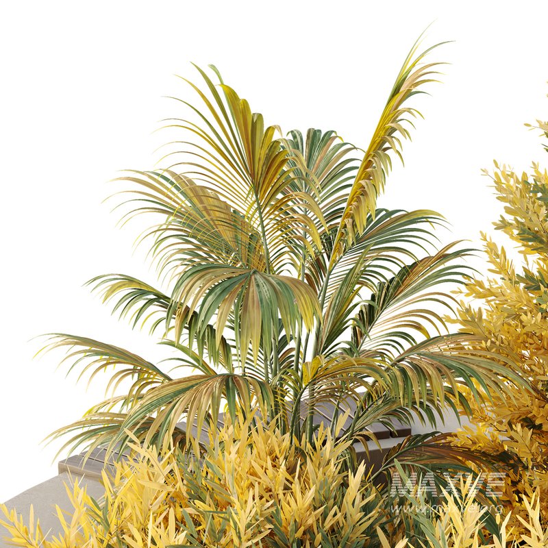 HQ Urban environment set of green plant benches 20 - Image 2