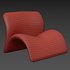 Modern Nordic Sweet Lip Lounge Chair - Thumbnail 8