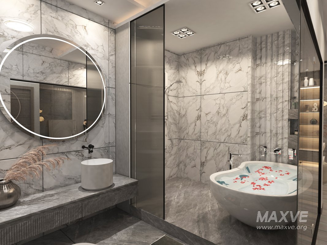 master bed and bathroom - Image 4