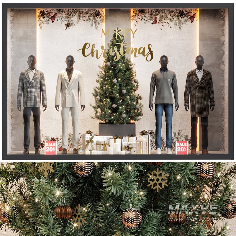 New Year showcase of the clothing shop 02 - Image 1