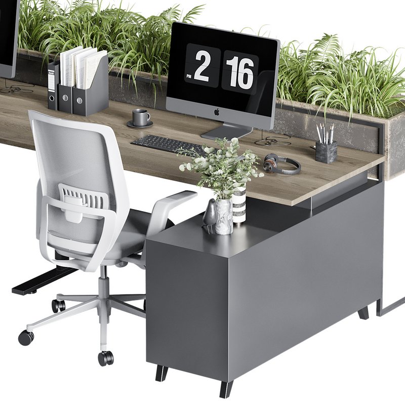 Employee Set Office Furniture 06 - Image 2