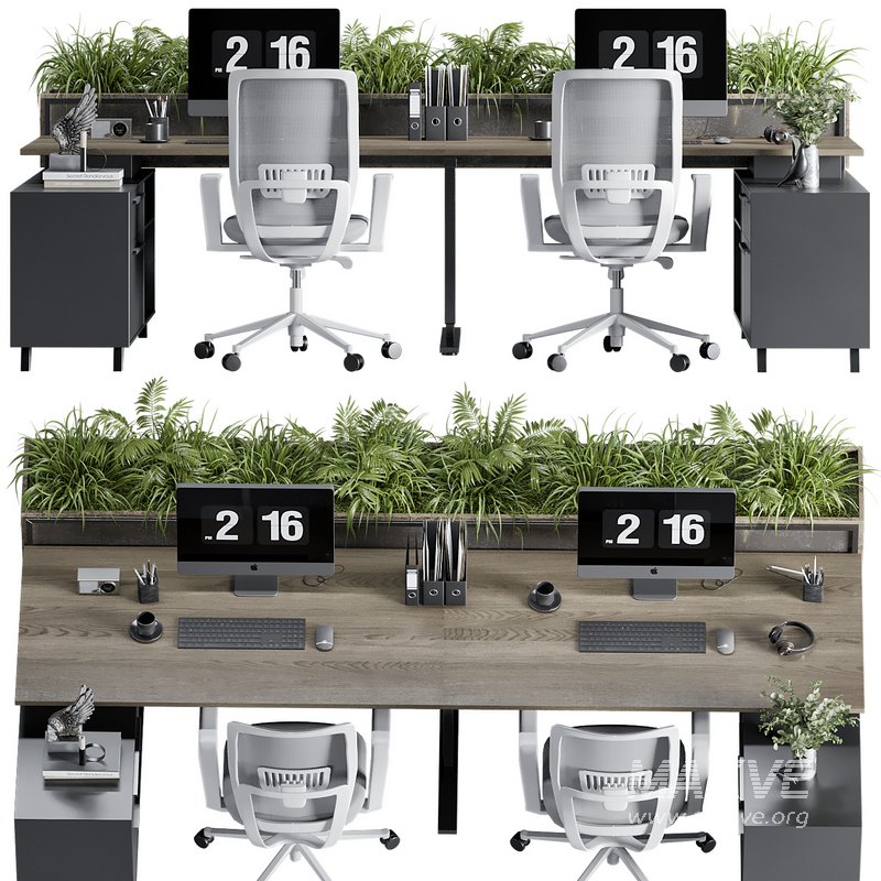 Employee Set Office Furniture 06 - Image 3