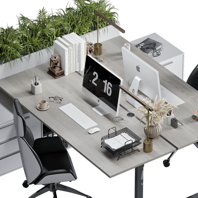 Employee Set Office Furniture 07 - Image 3