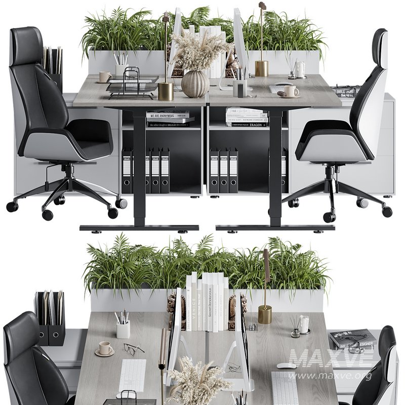 Employee Set Office Furniture 07 - Image 2